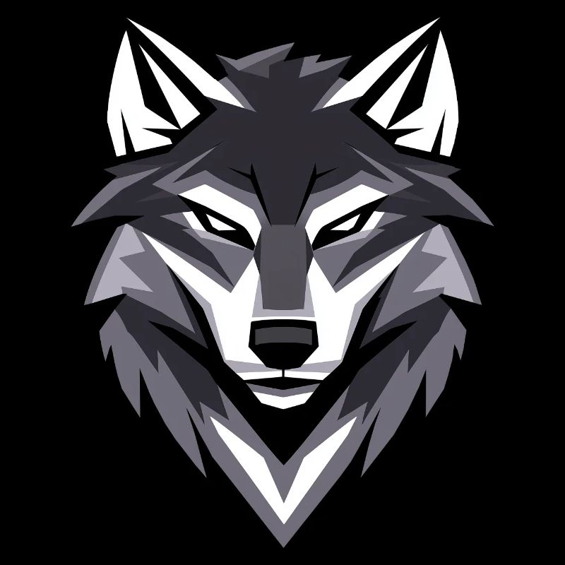 Wolf I Low Poly Art Logo Design