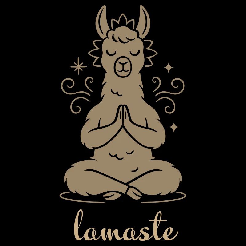 Yoga Lamaste - Meditierendes Lama