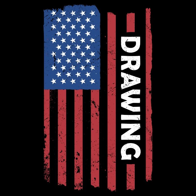 Drawer Us Flag Drawing