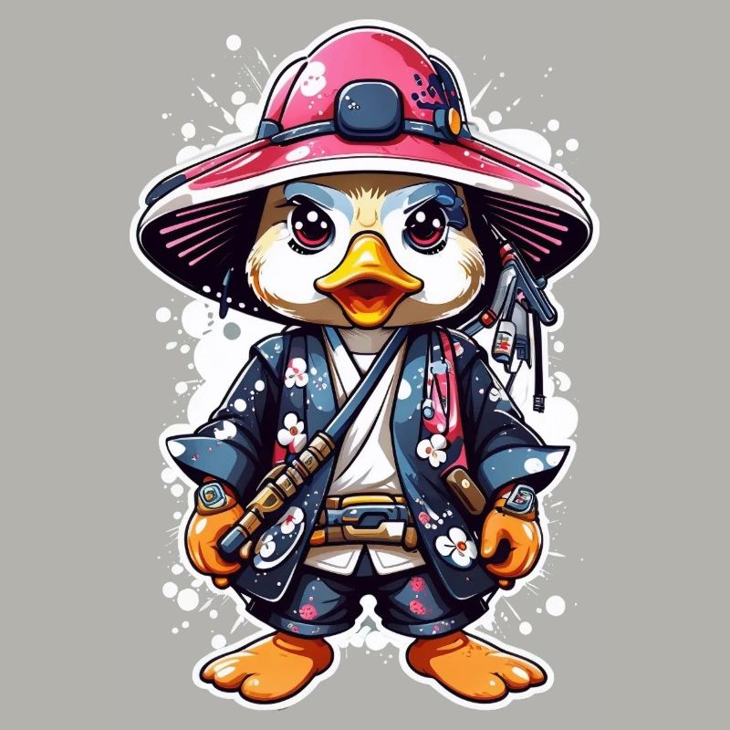 Quack-tastic Samurai Adventures: Cute Samurai Duck