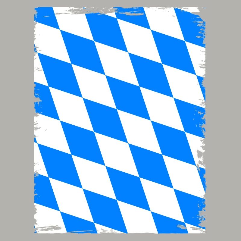 Drapeau de Bavière aspect usé drapeau bavarois Vintage