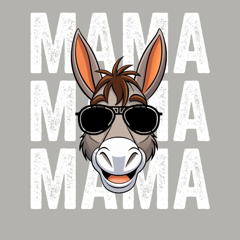 Mama Mutter Esel