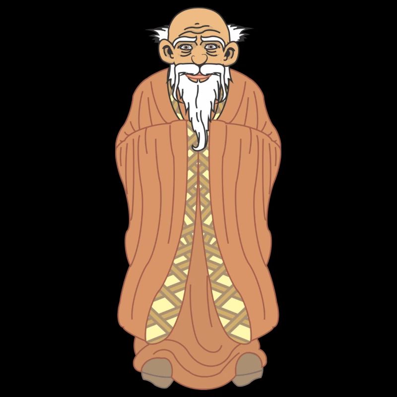 Zen-Meister – Weiser Mann mit Bart