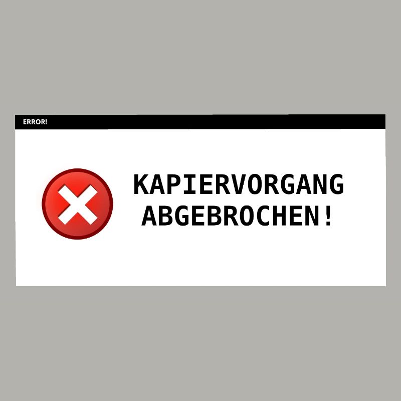Copying process aborted