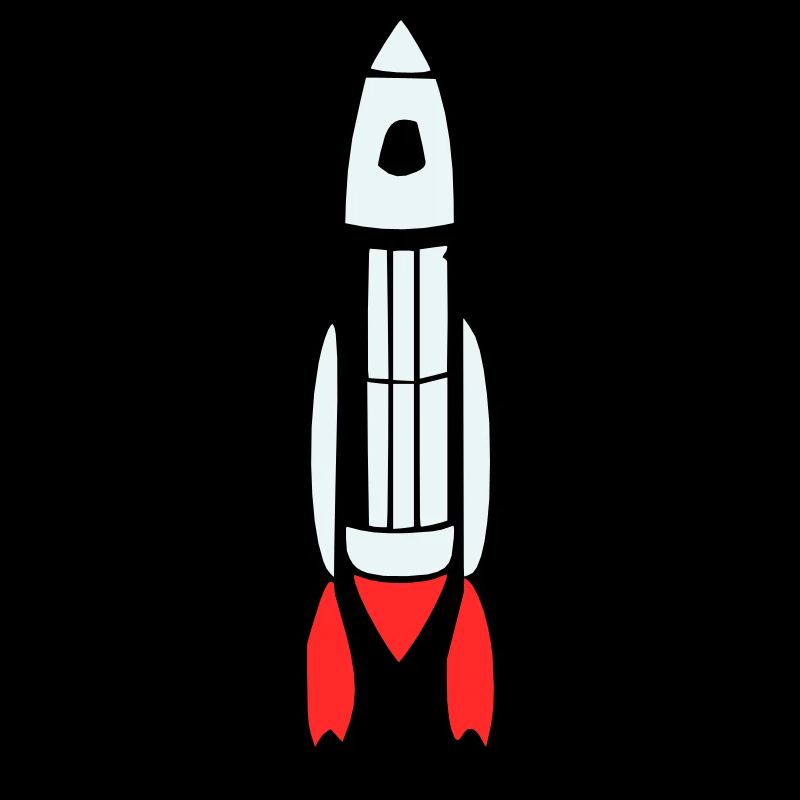 Vecteur de vol spatial spatial de fusée spatiale