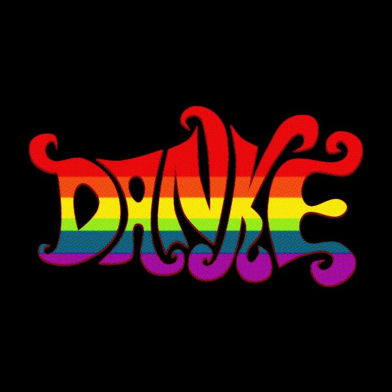 Danke Regenbogen Vielfalt sixties bunt Dankbarkeit