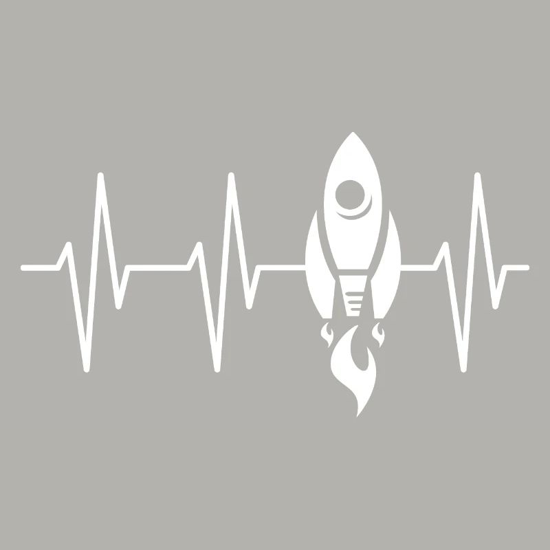 fusée, battement de cœur, espace, ecg, voyage dans l’espace, astronaute