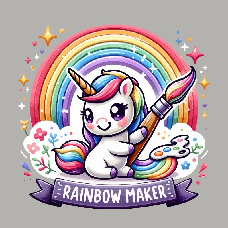 Regenbogen-Einhorn Maler