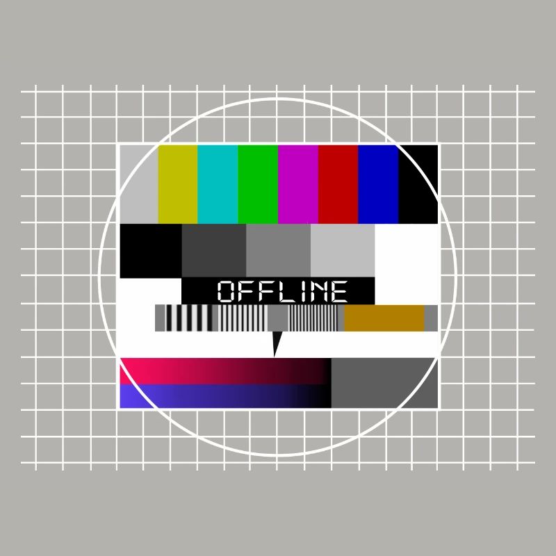 déconnecté, internet, image d’essai, tv