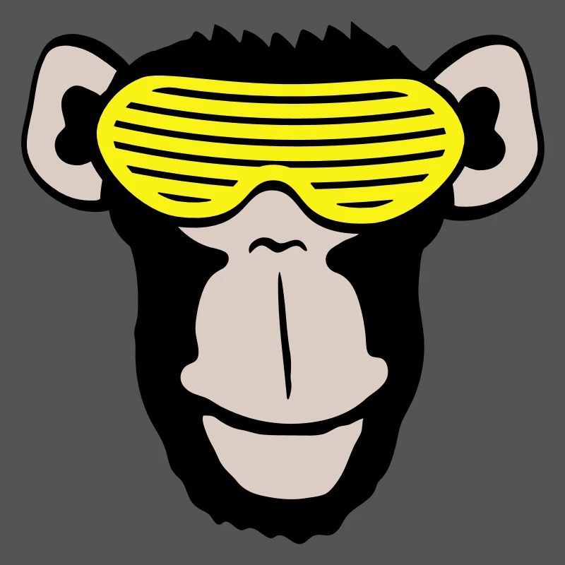 Funky Sunglasses Gorilla Cool Party Monkey Fun