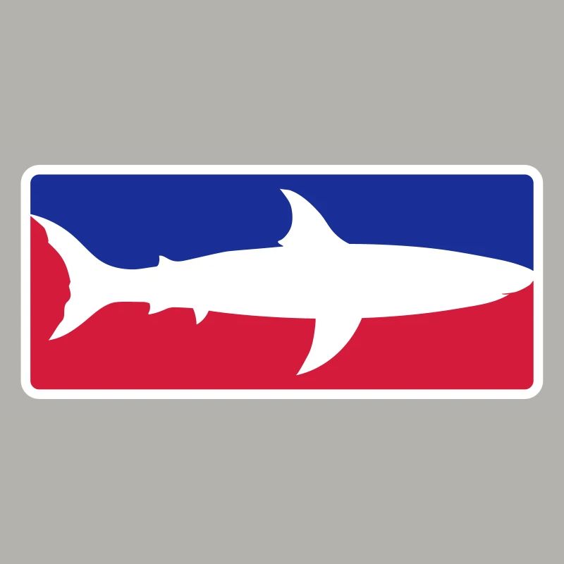 red blue sport shark button frame shield black sc