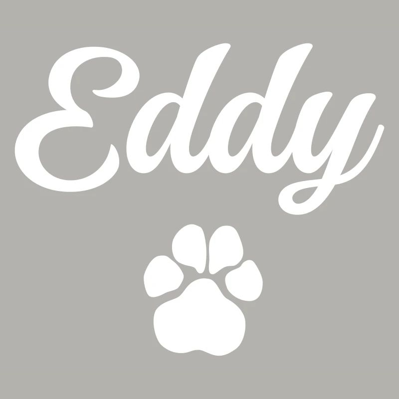 Dog name EDDY with paw