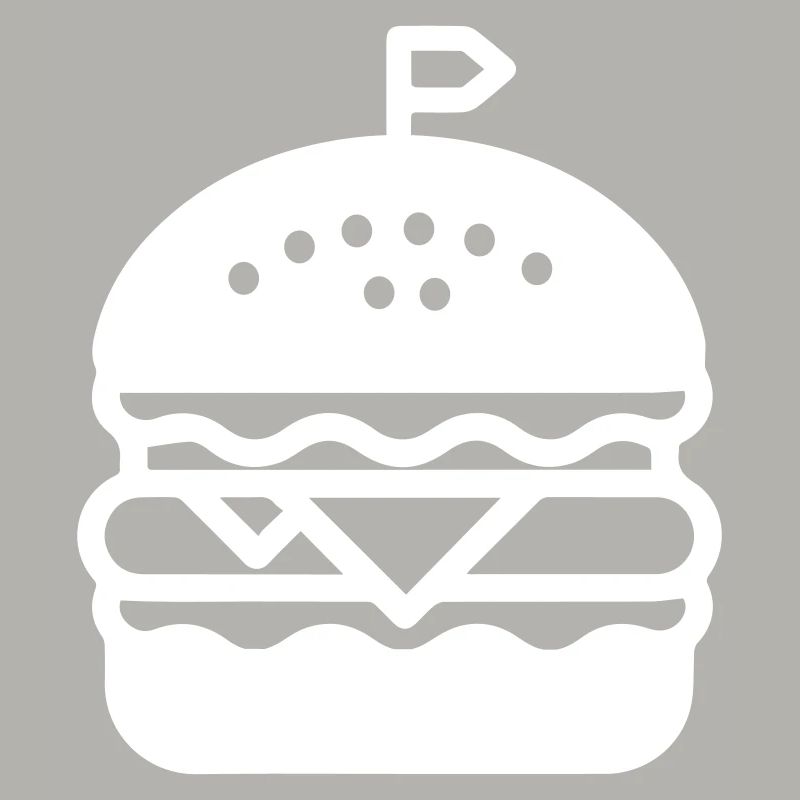 Silhouette de l’icône du hamburger