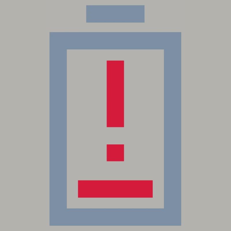 Exclamation point battery no power