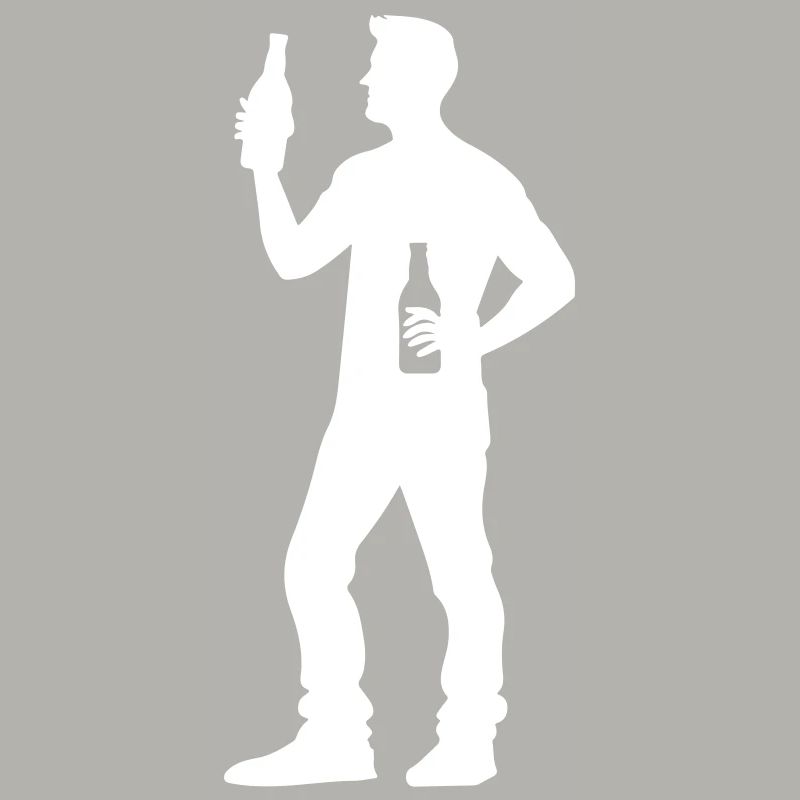 Bier Trinken Silhouette