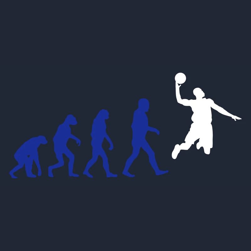 Basketball evolution logo