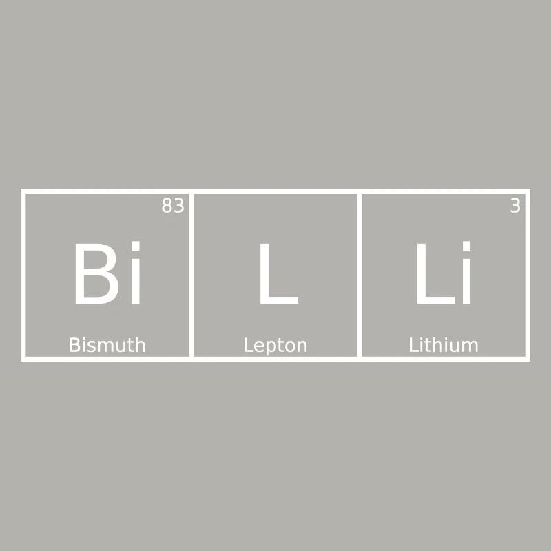 Billi Name First Name Chemistry Periodic Table Elements