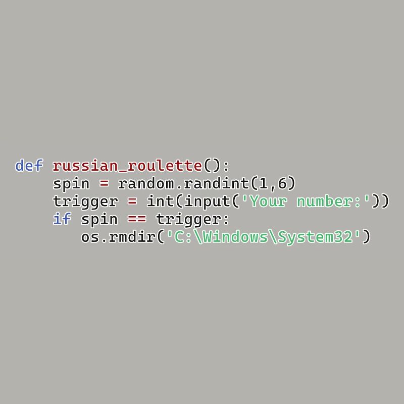 Python Russisches Roulette