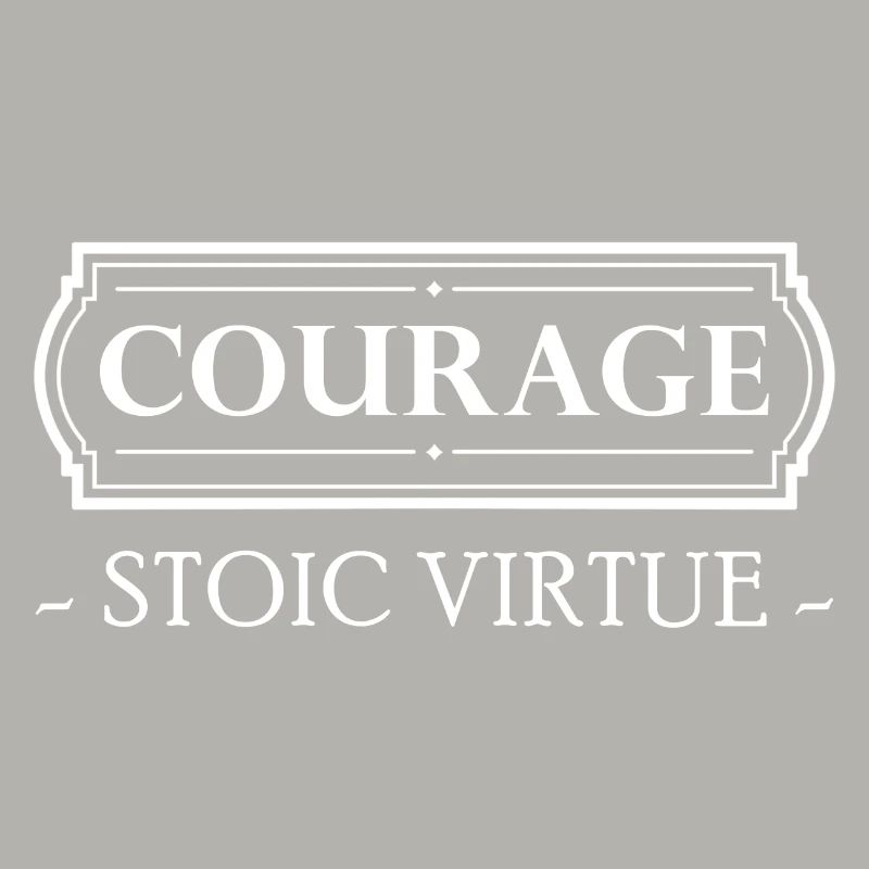 Stoicism Gift Stoic Virtue Courage Courage