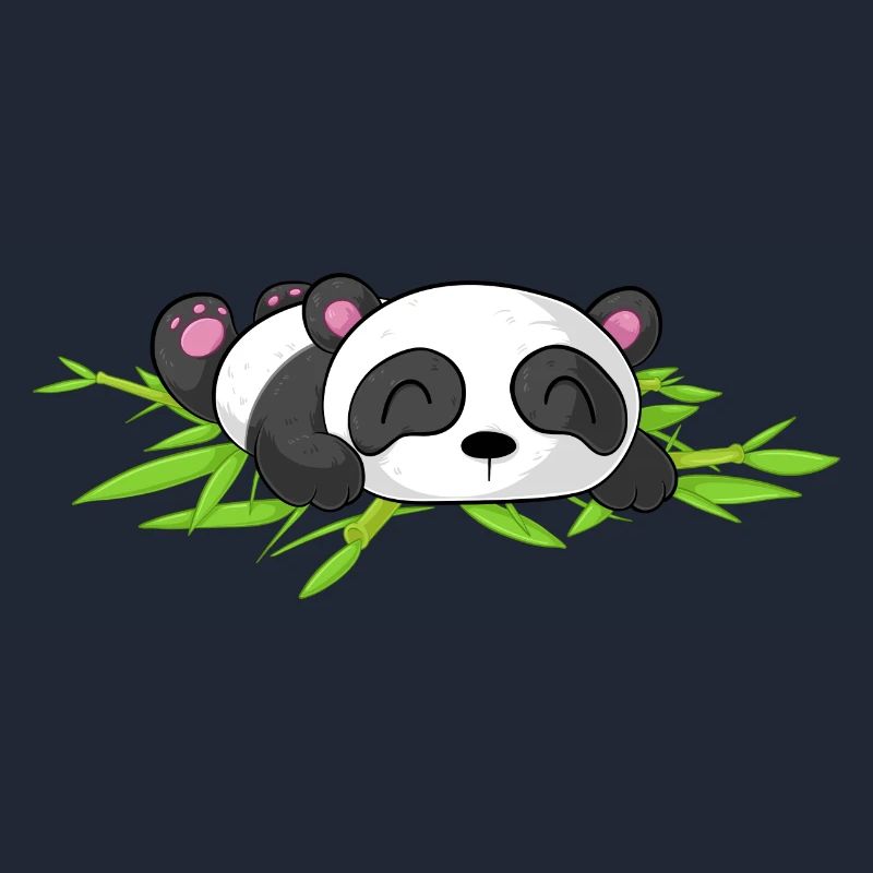Schlafender Comic Panda