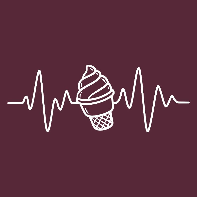 Softeis Eis Creme Herzschlag
