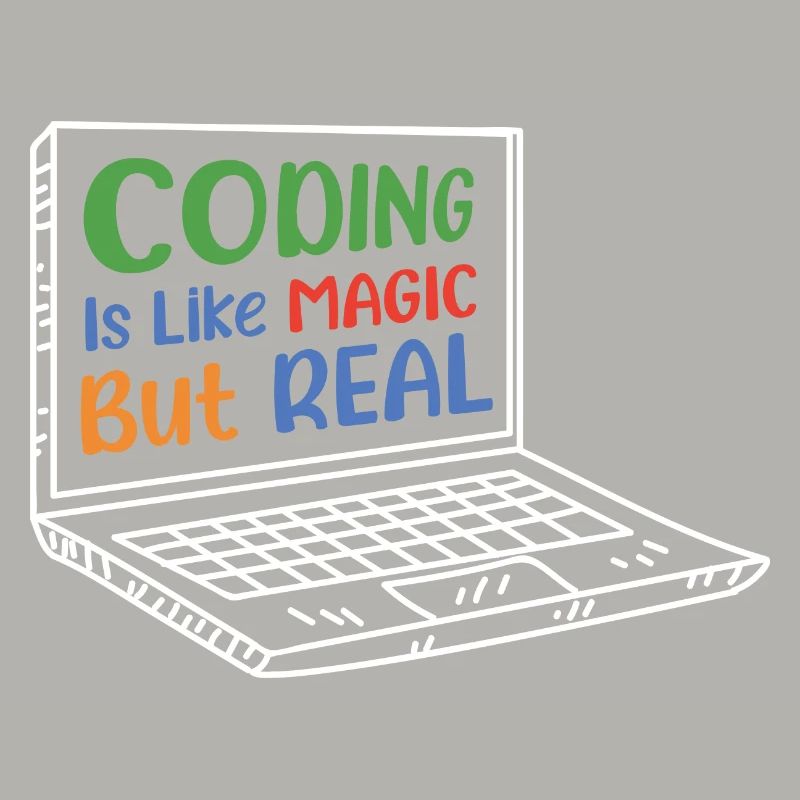 Coding Is Like Magic Coder Programmer Computer Gee