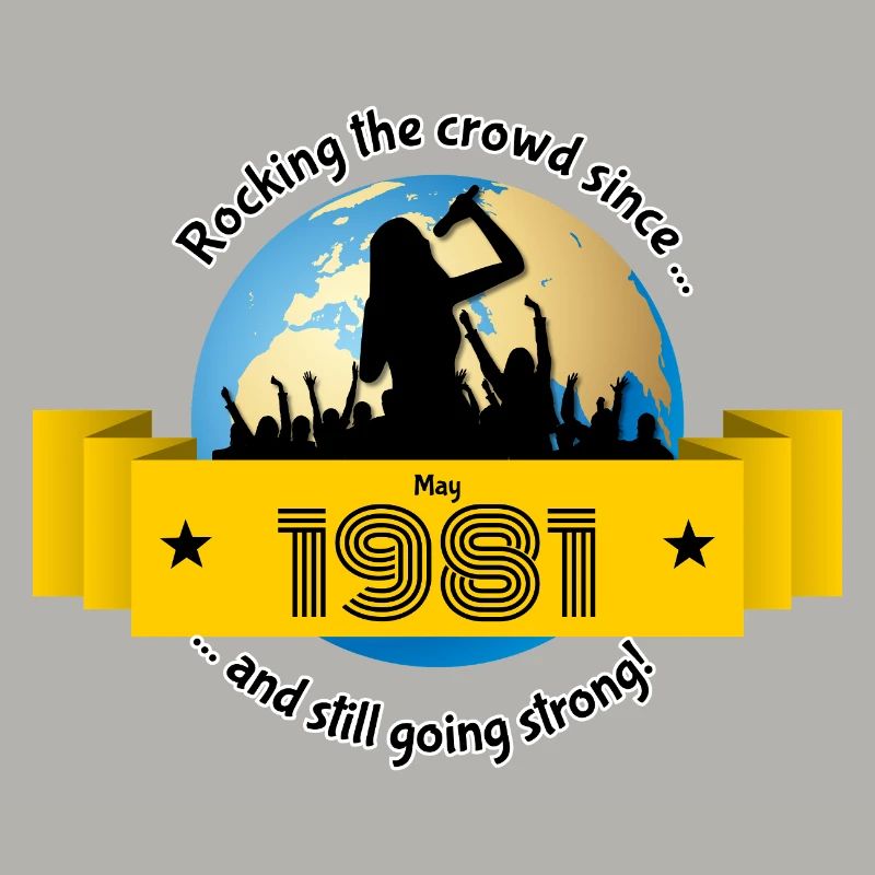 44. Geburtstag Rocking the crowd since 05/1981