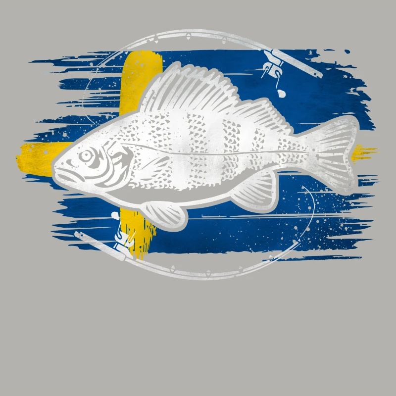 Perche de pêche de Suède