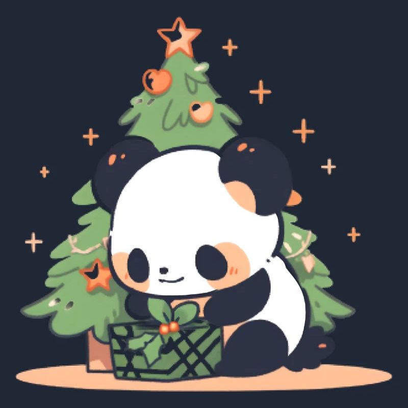 Panda Bear Christmas tree