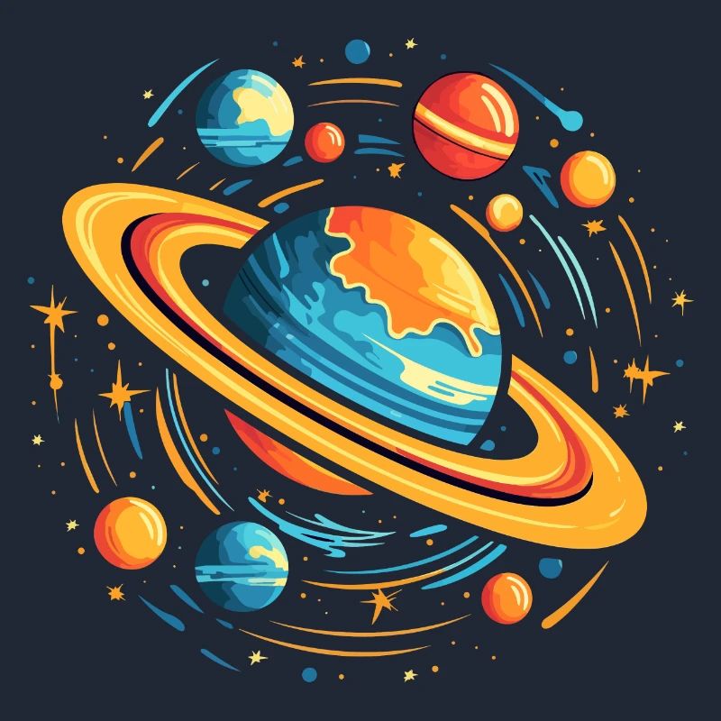 Space Galaxy Planets