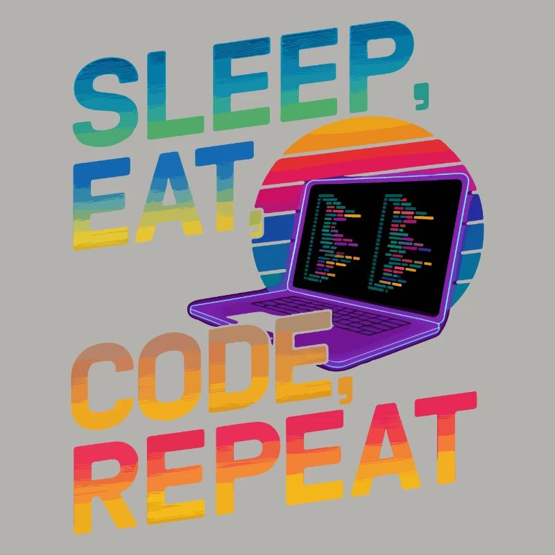 Sleep Eat Code Repeat Geschenk für Coder