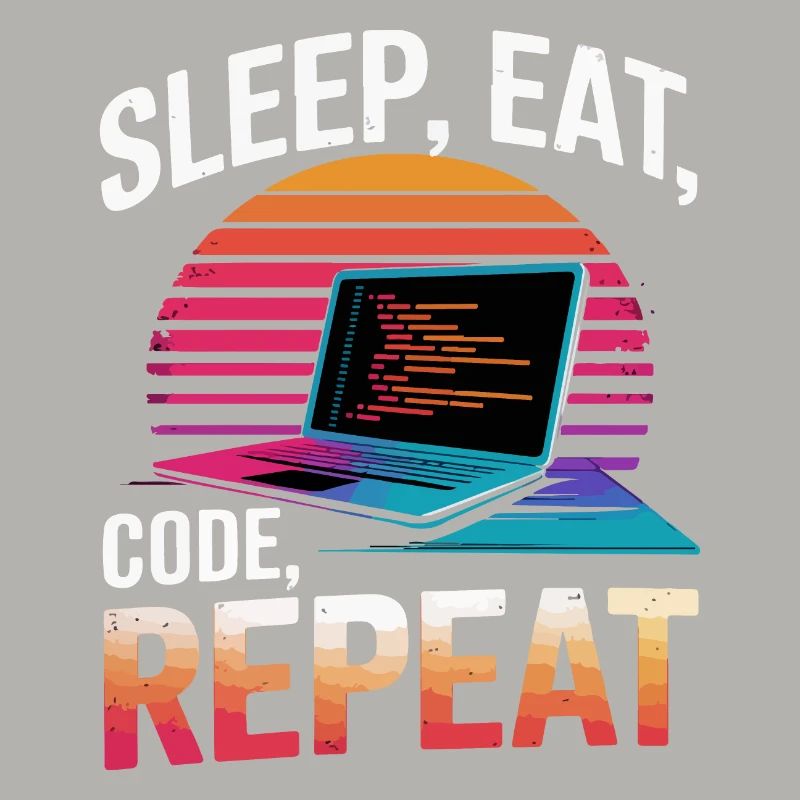 Sleep Eat Code Repeat Gift Programmeur Développeur