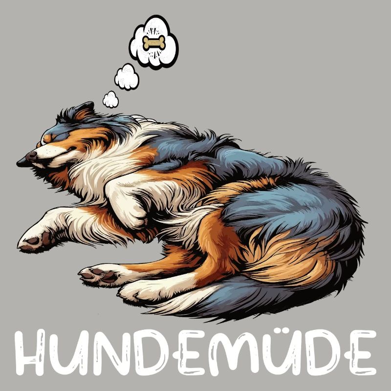 Hundemüde Australian Shepherd Aussie Aussiehalter