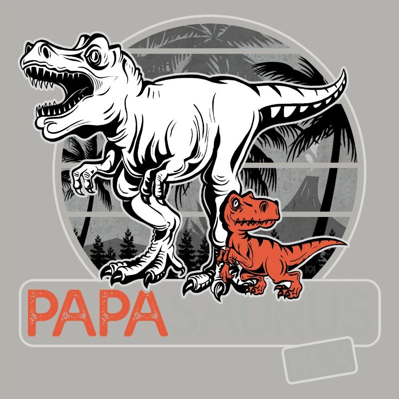 papasaurus rex Gift dad dinosaur