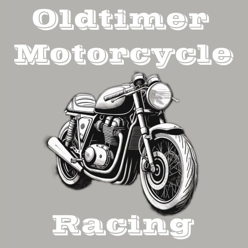 Oldtimer Motorcycle Racing blanc