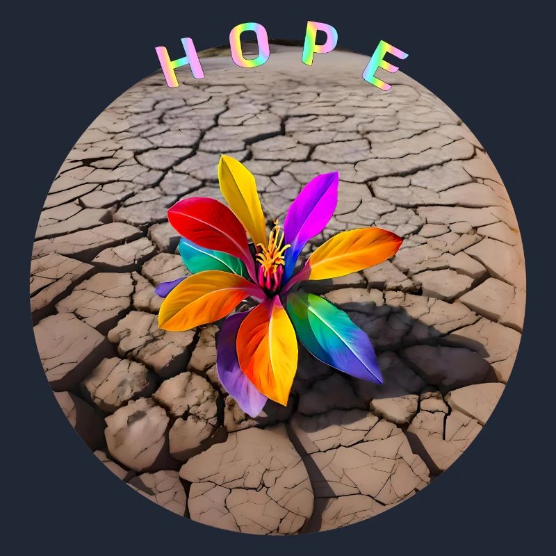 Regenbogenblume der Hoffnung