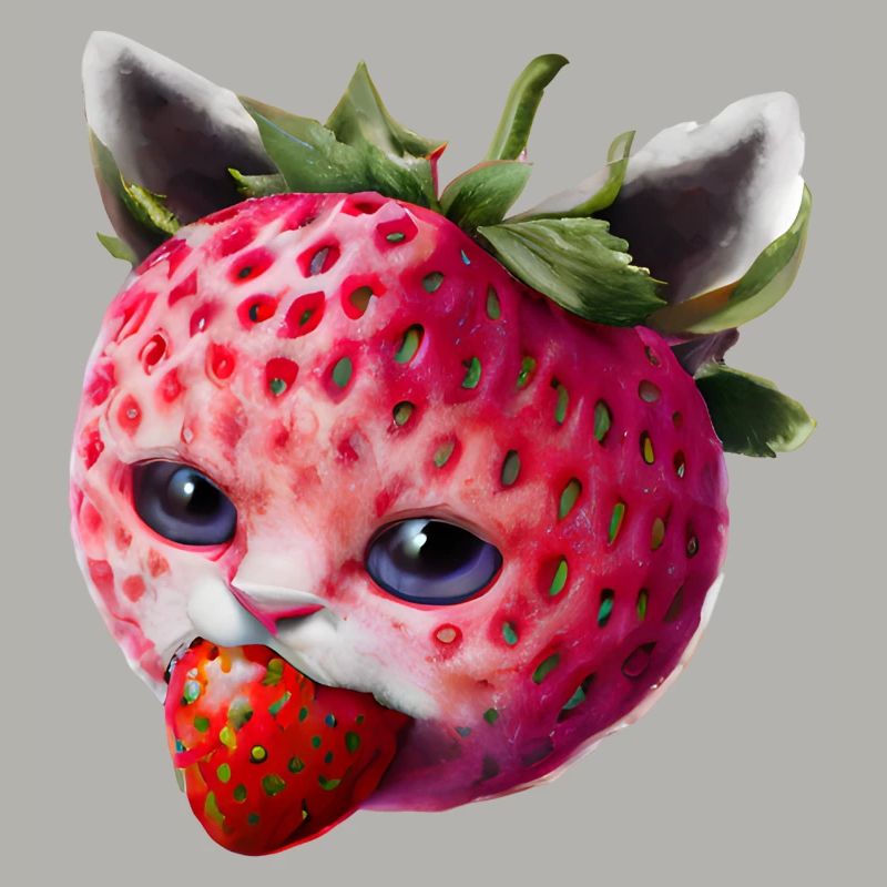 Erdbeerkatze