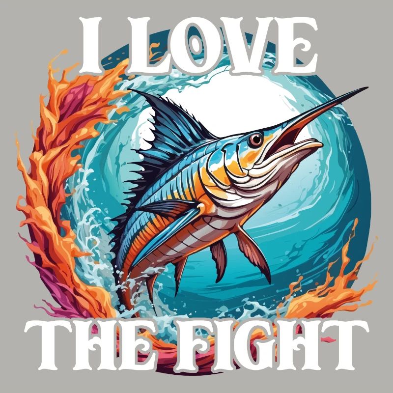 Springender Marlin Hochseefischen Tiefseefischen