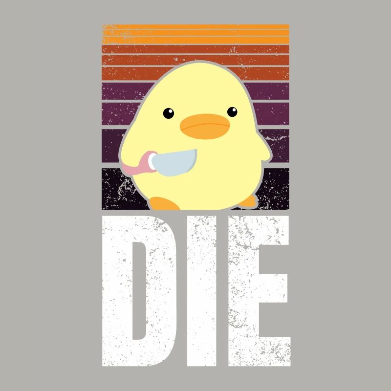 DIE Stirb Ente mit Messer Duck With Knife Meme
