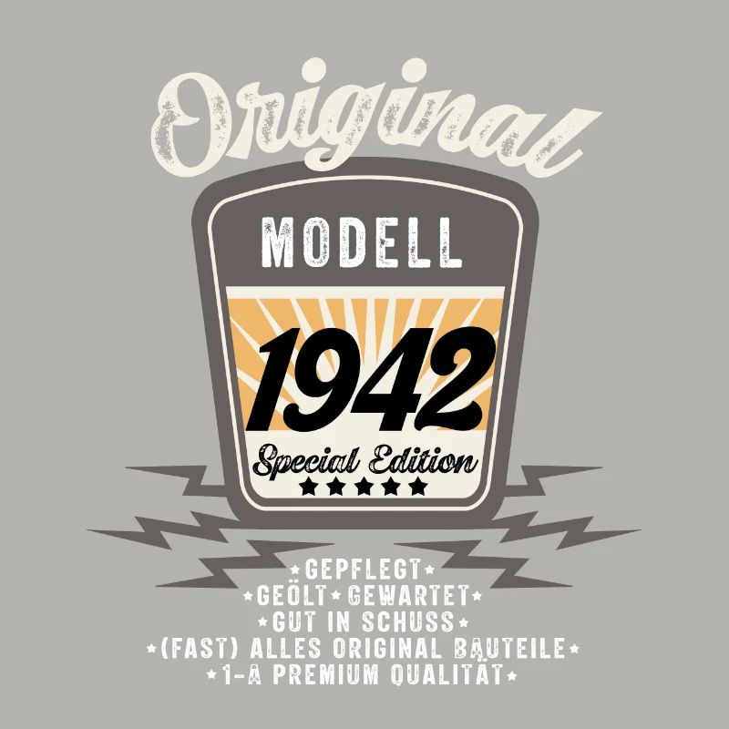 Model 1942 Original Oldtimer Badge 80 Birthday