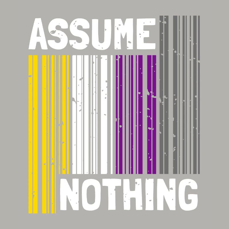 Nonbinary I LGBT Pride I Flag Barcode I Assume