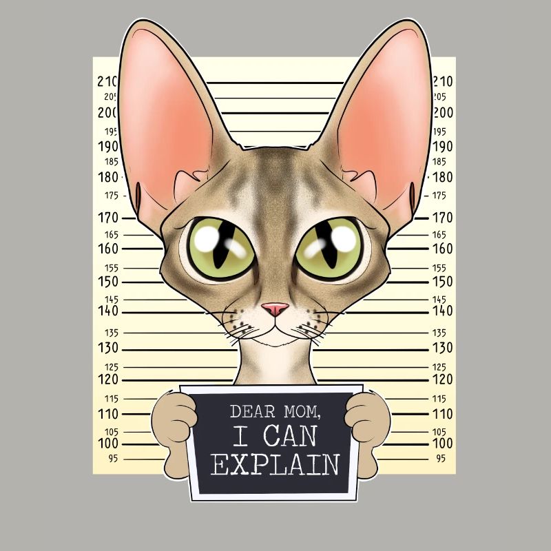 Devon Rex Cat Mom - Dear Mom I Can Explain