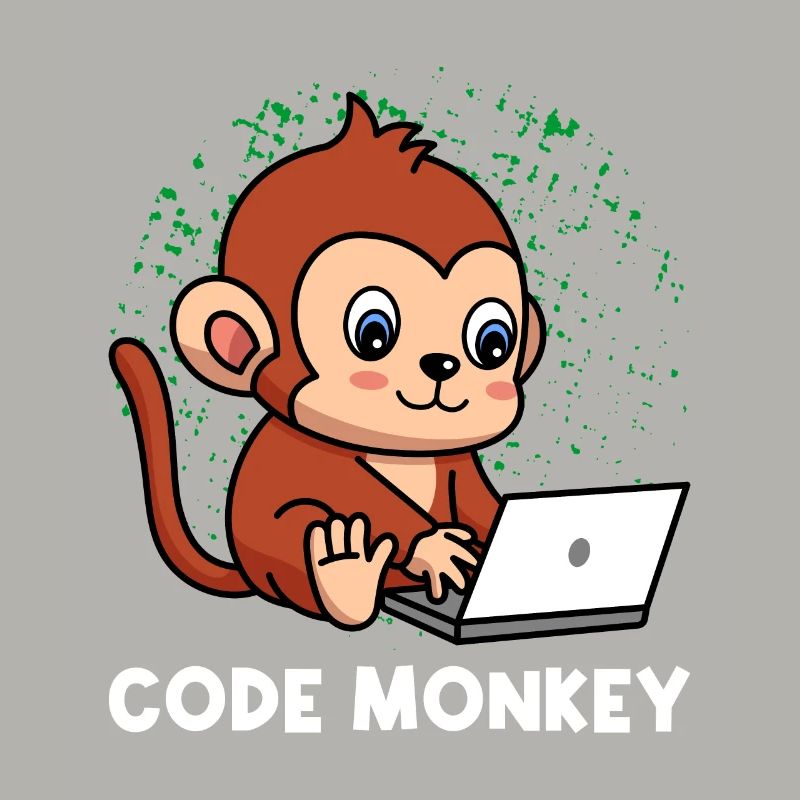 Code Monkey Programming Coder Computer Geek Develo