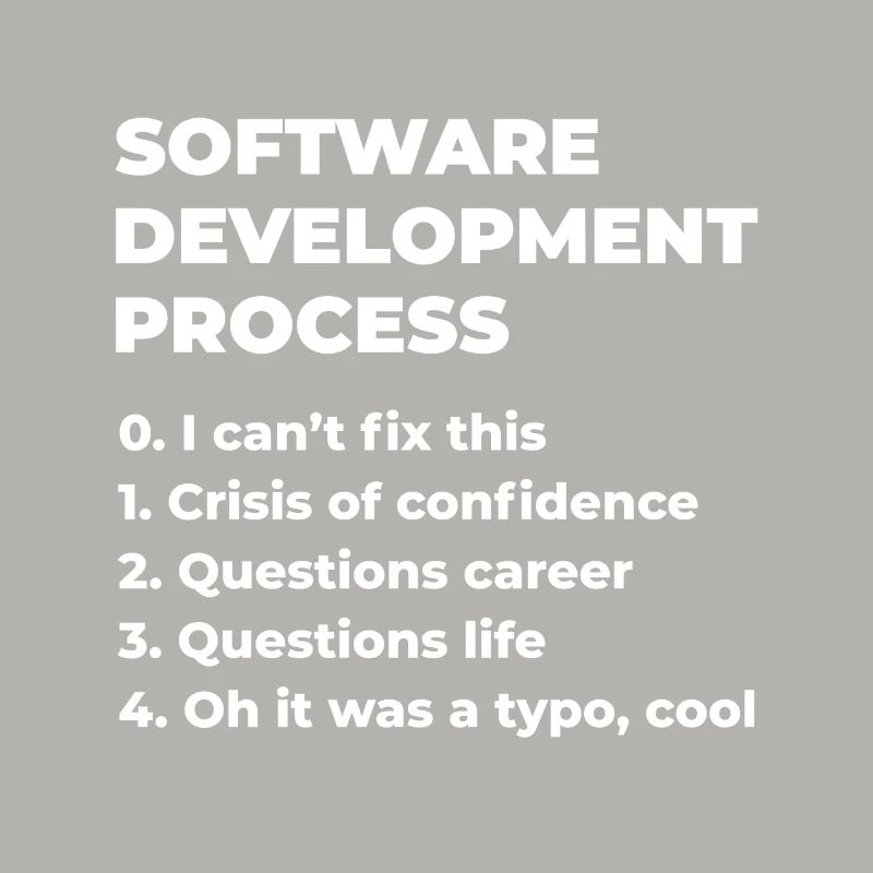 Software Development Process Programmer Coder Nerd