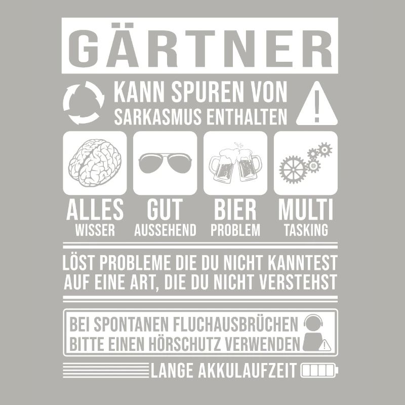Gärtner Spruch lustig
