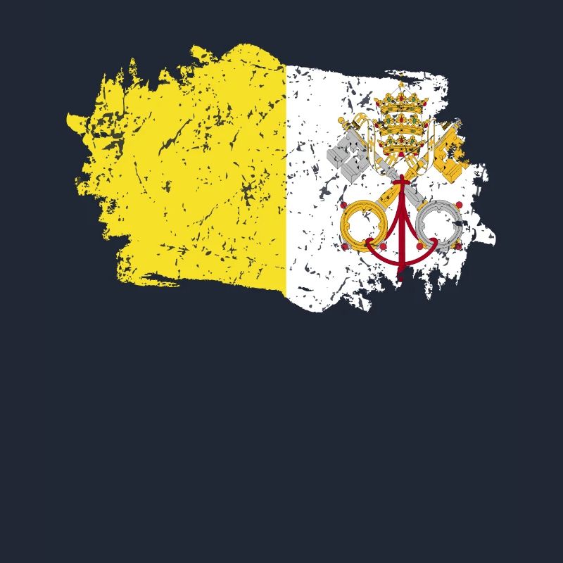 Drapeau de la Cité du Vatican Grunge Drapeau de la Cité du Vatican