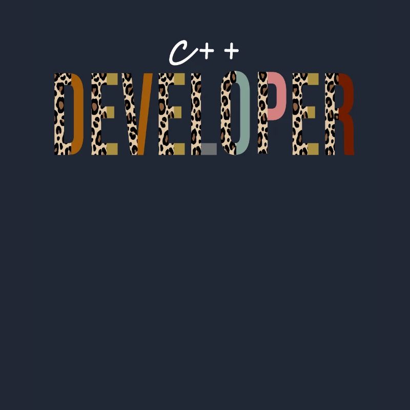 C++ developer Leopard Print Funny Gift