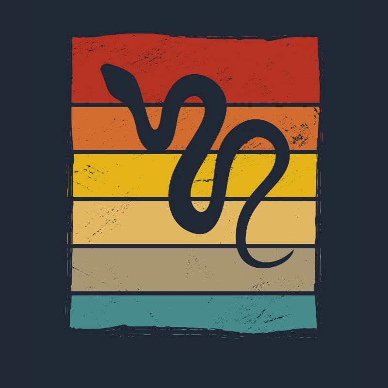 Snake Retro Reptile Python Idée cadeau