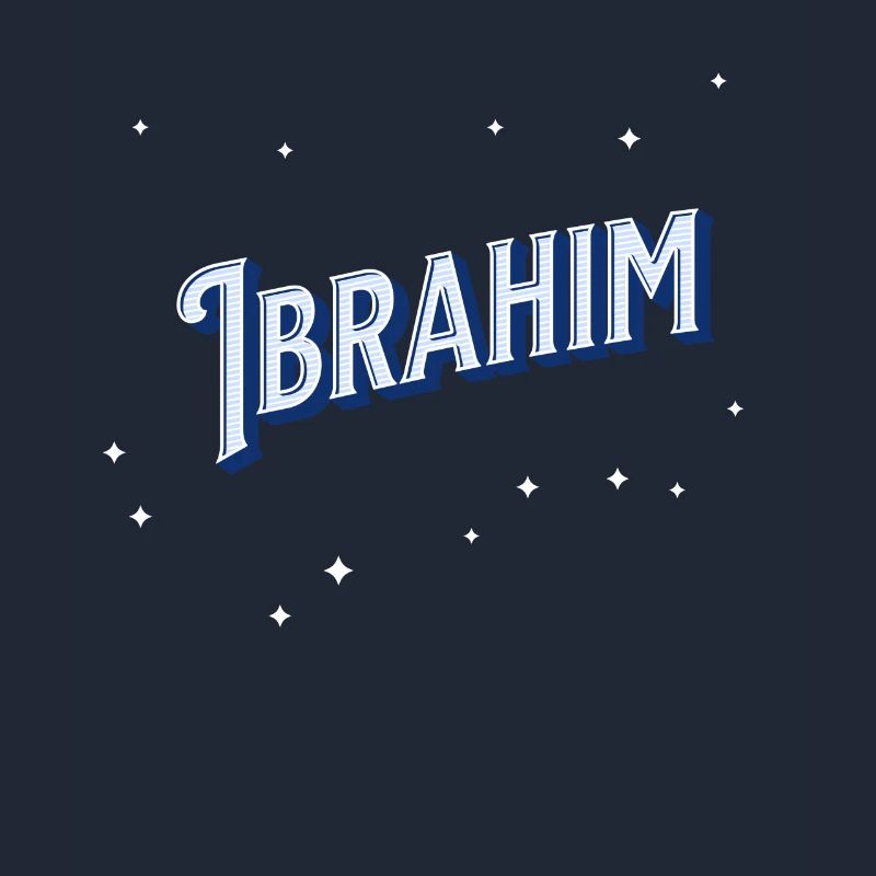 Ibrahim name personalized