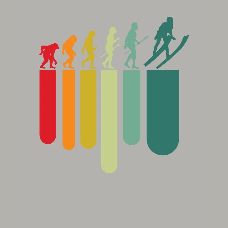Vintage Ski Evolution